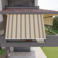 Tenda da sole per balcone con bracci, impermeabile 250cm Beige Marrone Golisa