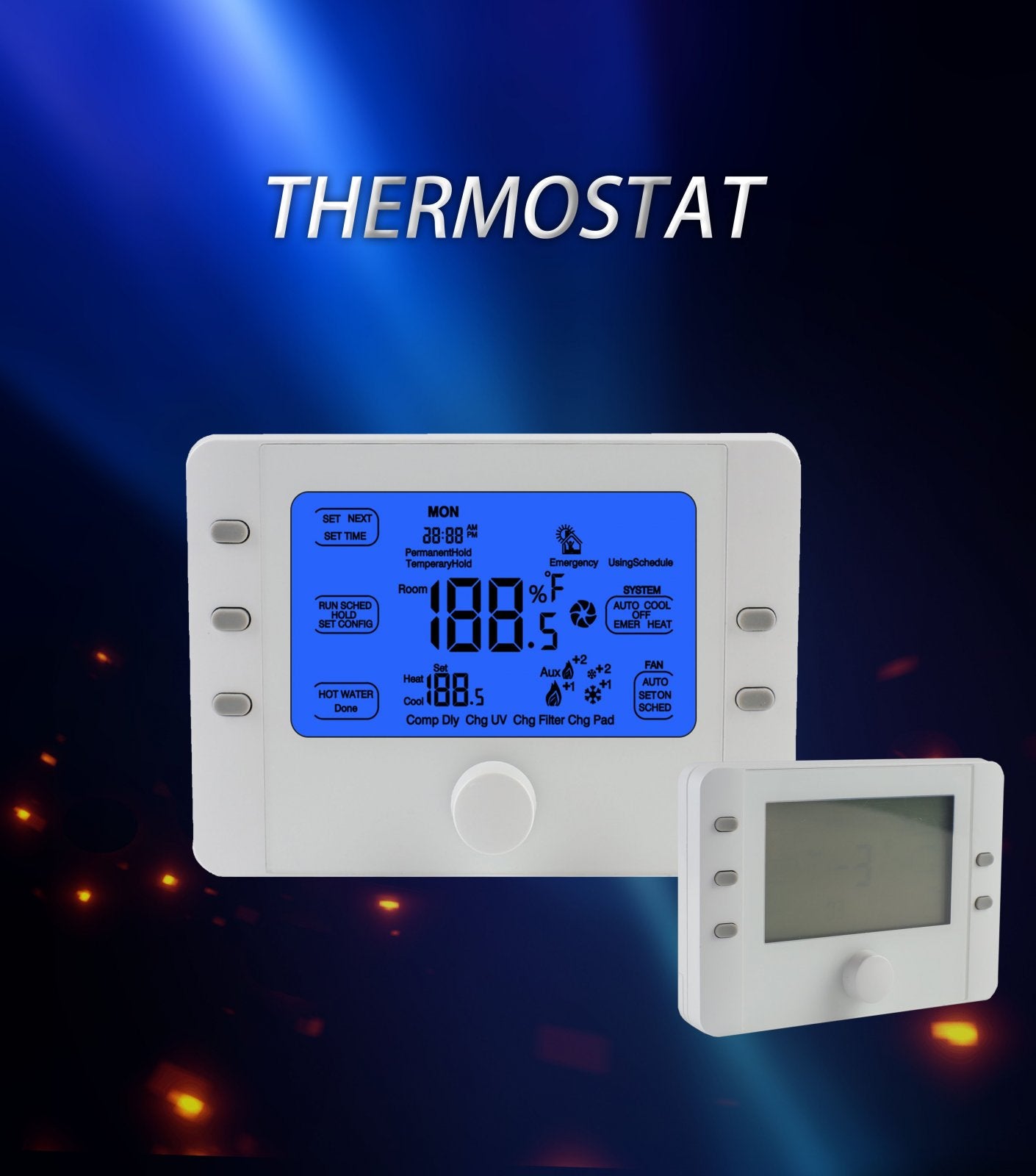 Termostato WIFI Per Pompa di Calore Max 3 Caldi e 2 Freddi AC24V 2A