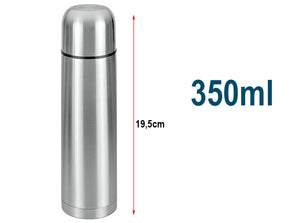 Thermos Bottiglia Borraccia Termica 350ml In Acciaio Inox Per Bevande Calde e Fredde