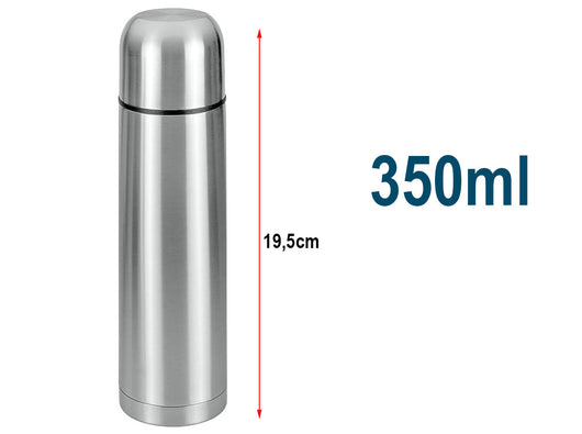 Thermos Bottiglia Borraccia Termica 350ml In Acciaio Inox Per Bevande Calde e Fredde