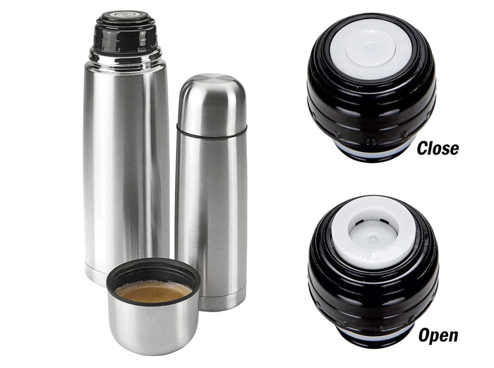 Thermos Bottiglia Borraccia Termica 350ml In Acciaio Inox Per Bevande Calde e Fredde