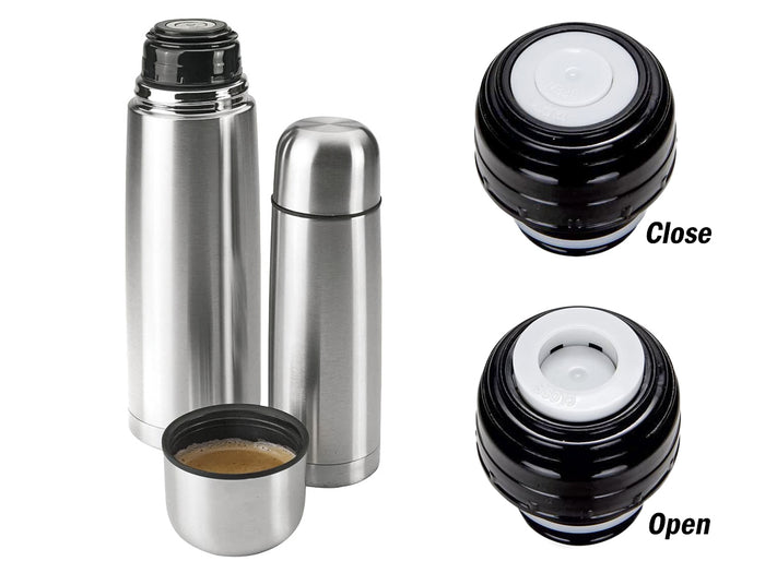 Thermos Bottiglia Borraccia Termica 500ml In Acciaio Inox Per Bevande Calde e Fredde