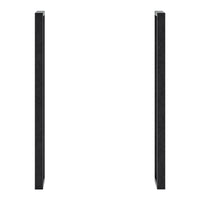 Set di 2 Gambe Kauniainen per Mobili Fai da Te Altezza 87 cm Acciaio Nero [en.casa]