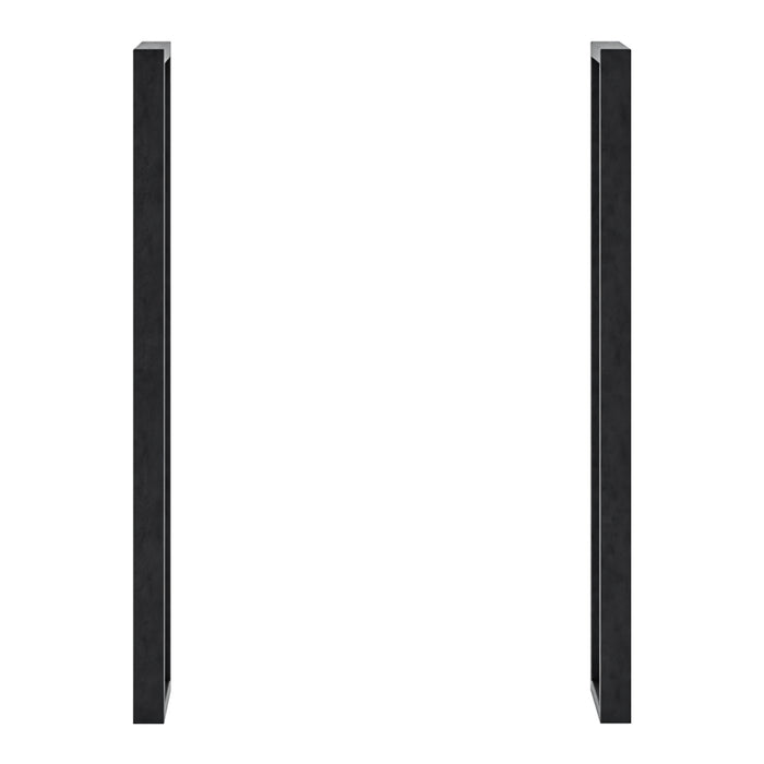 Set di 2 Gambe Kauniainen per Mobili Fai da Te Altezza 87 cm Acciaio Nero [en.casa]