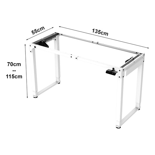 Telaio Kirkkonummi per Scrivania Regolabile in Altezza - Bianco pro.tec