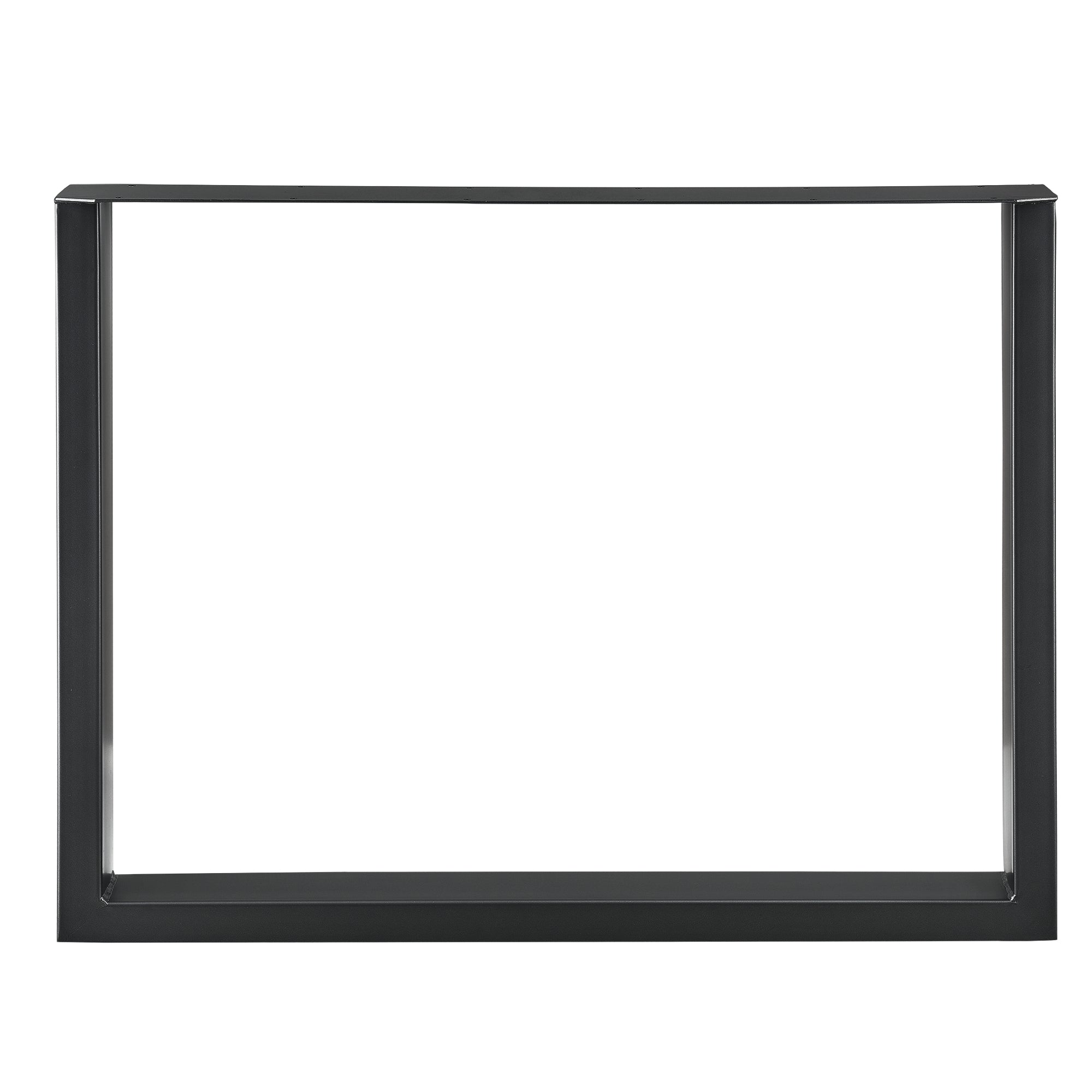 Set di 2 Gambe Rettangolari 'Makers' in Acciaio per Mobili Fai da Te (LxA) 90 x 72 cm - Nero [en.casa]