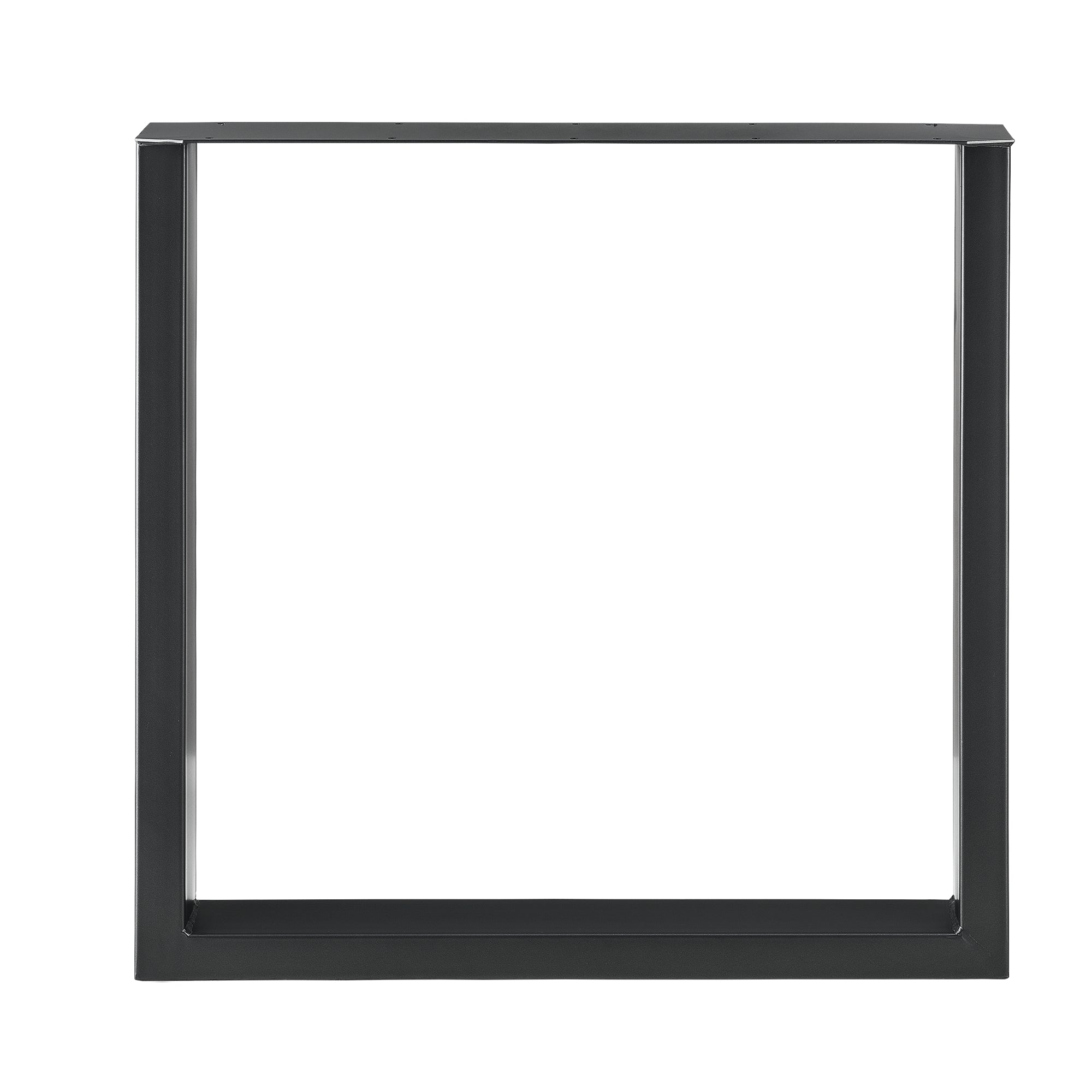 Set di 2 Gambe Rettangolari 'Makers' in Acciaio per Mobili Fai da Te (LxA) 70 x 72 cm - Nero [en.casa]