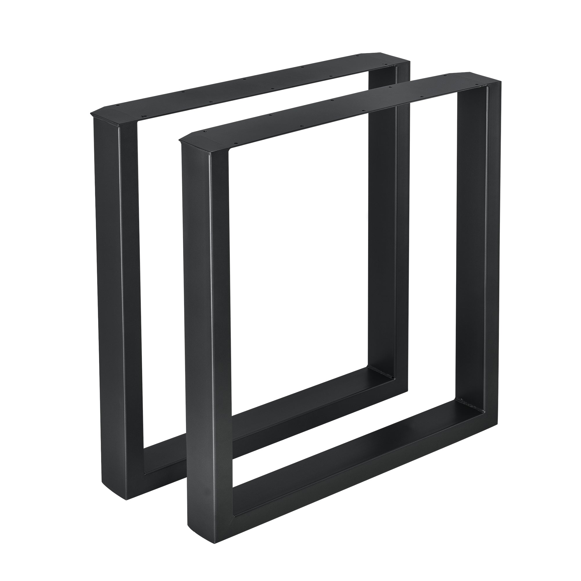 Set di 2 Gambe Rettangolari 'Makers' in Acciaio per Mobili Fai da Te (LxA) 70 x 72 cm - Nero [en.casa]