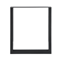 Set di 2 Gambe Rettangolari 'Makers' in Acciaio per Mobili Fai da Te (LxA) 60 x 72 cm - Nero [en.casa]