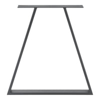 Set di 2 Gambe in Acciaio per Mobili Fai da Te - Altezza 72 cm - Trapezoidale incl. Feltrini - Grigio [en.casa]