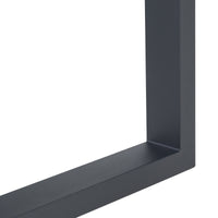 Set di 2 Gambe Rettangolari Makers per Mobili Fai da Te 72 x 80 cm Acciaio Nero [en.casa]