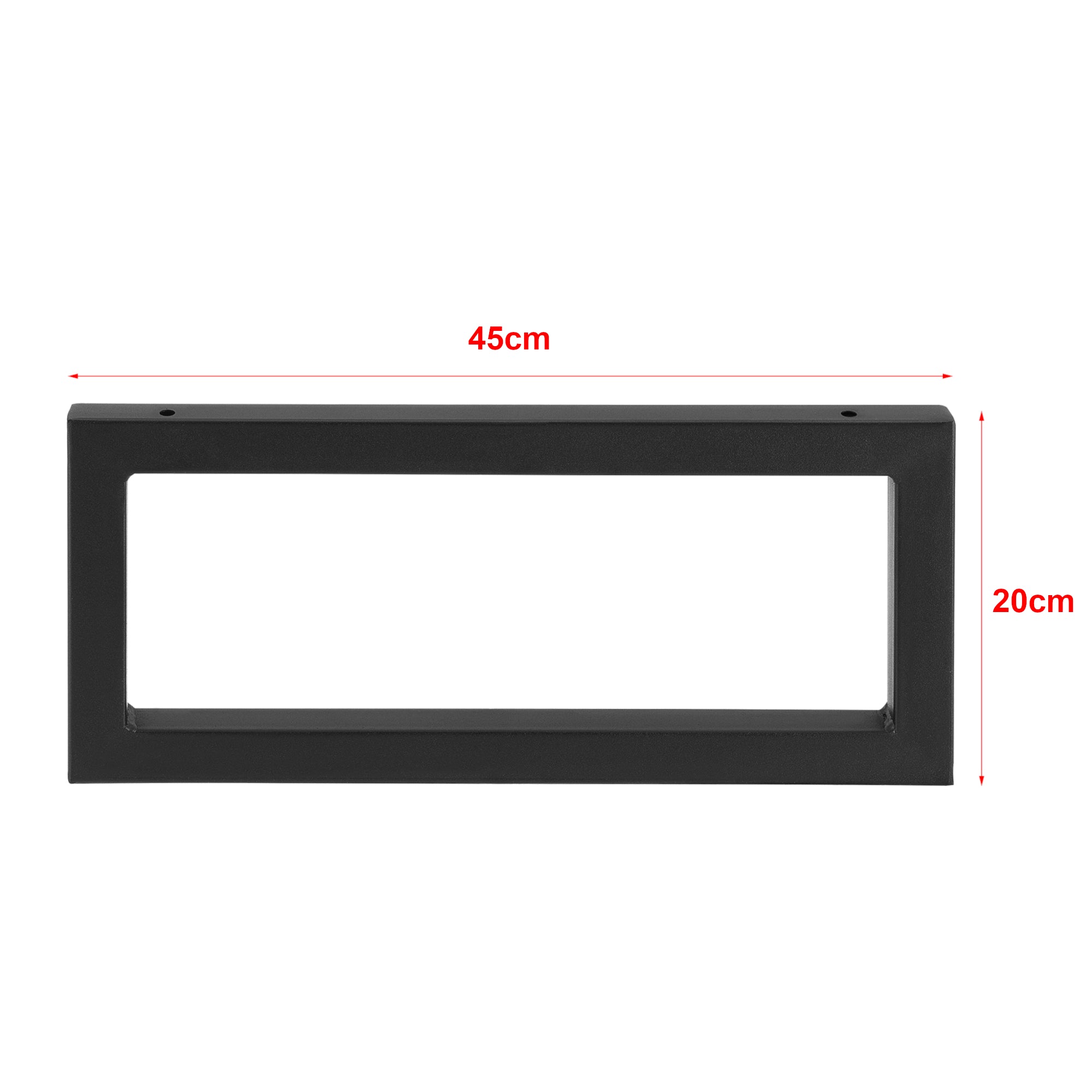 Set di 2 Supporti per Mobili Fai da Te Montaggio a Parete - (LaxA) 45x20 cm - 2 Staffe in Acciaio per Mensole/Piani di