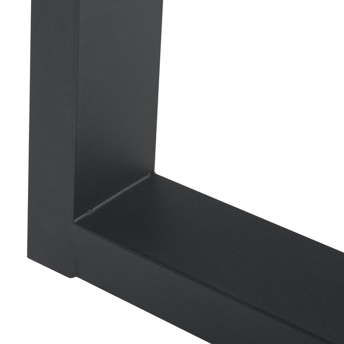 Set Là¼lsfeld di 2 Gambe Quadrate per Mobili 'Fai da Te' in Acciaio (AxL) 72 x 75 cm - Nero [en.casa]