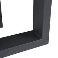 Set di 2 Gambe Trapezoidali Marstal per Mobili 'Fai da Te' - Altezza 42 cm - Acciaio Nero [en.casa]