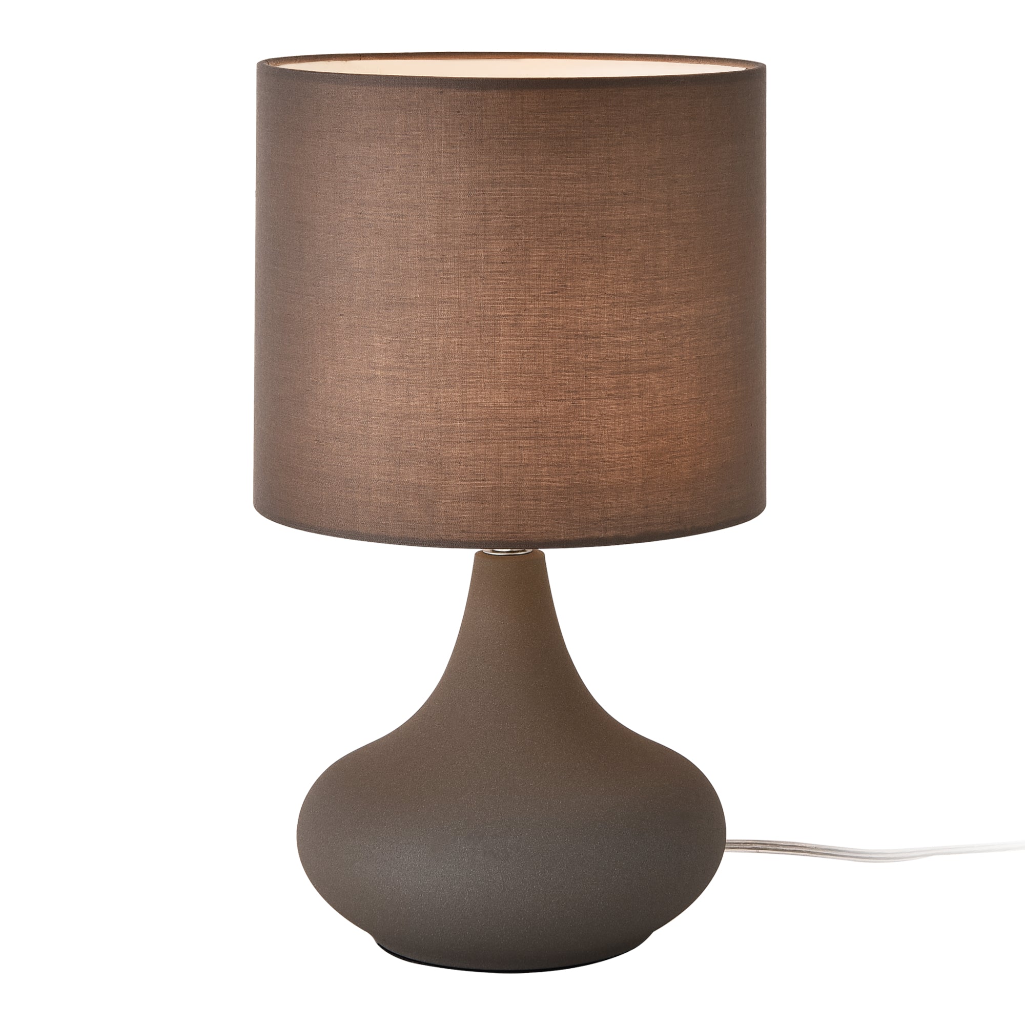 Lampada da Comodino 'Pilgrimstad' - Altezza: 34 cm - Antracite [lux.pro]