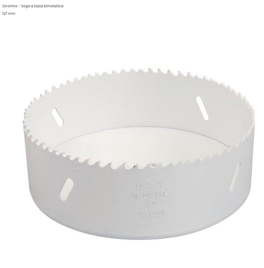 Fresa / Sega a tazza Silverline bimetallica multimateriale - 127 mm