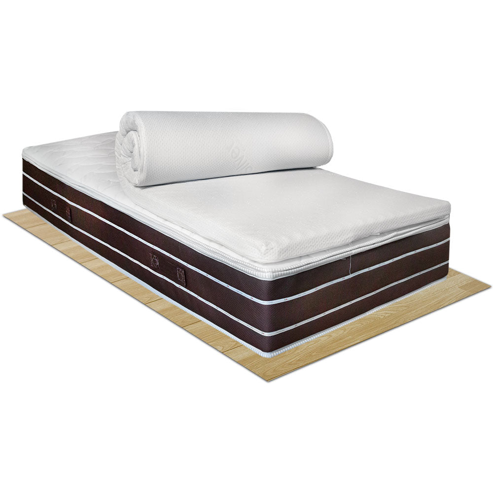 Topper memory fresh rinfrescante multionda per materasso singolo 80x190, sfoderabile - Comprarredo