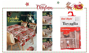 Tovaglia HULE Impermeabile Tema Natale Rettangolare 120X160cm