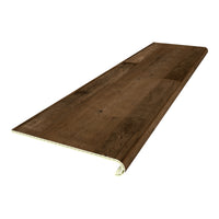 Set di 6 Profili Bunschoten Coprigradini Arrotondati in PVC 120 x 32 x 4,6 cm Effettto Legno Scuro NEU.HOLZ