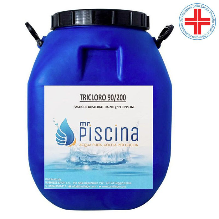 Tricloro 90% Pastiglie 200 Gr Confezione Da 25 Kg, Presidio Medico Chirurgico