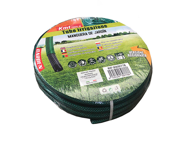 Tubo Irrigazione Retinato 3 Strati Nero Verde 5/8'' 15mm 10 Metri Tubo Flessibile da Giardino