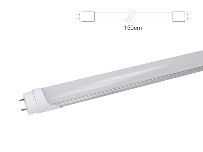 Tubo Led T8 G13 150cm 24W Bianco Neutro 4200K Diffusore Opale