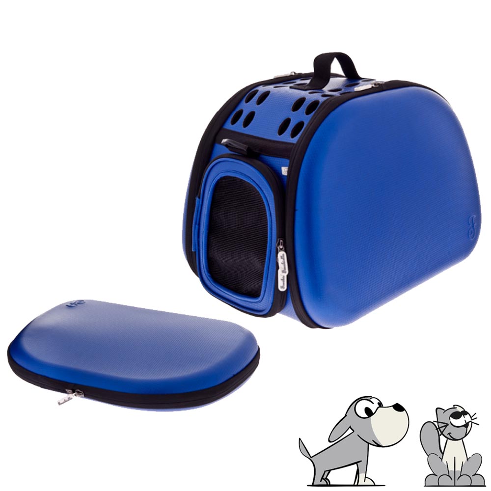 Fuss dog borsa per cani & gatti eva easy colore blu max 10 kg