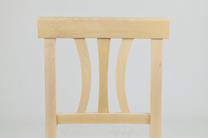 Set 2 sedie Artemisia Tommychairs, struttura in legno di faggio levigato, non trattato, 100% naturale e seduta in paglia