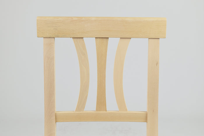 Set 2 sedie Artemisia Tommychairs, struttura in legno di faggio levigato, non trattato, 100% naturale e seduta in paglia