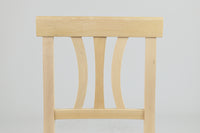 Set 6 sedie Artemisia Tommychairs, struttura in legno di faggio levigato, non trattato, 100% naturale e seduta in paglia