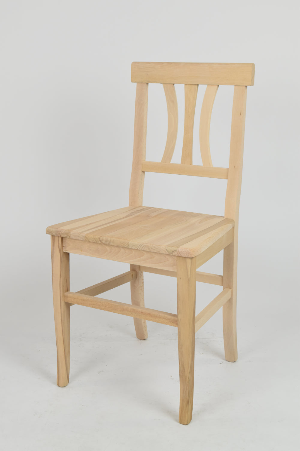 Set 2 sedie Artemisia Tommychairs, struttura in legno di faggio levigato, non trattato, 100% naturale e seduta in legno