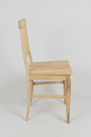 Set 4 sedie Artemisia Tommychairs, struttura in legno di faggio levigato, non trattato, 100% naturale e seduta in legno