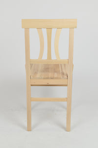 Set 2 sedie Artemisia Tommychairs, struttura in legno di faggio levigato, non trattato, 100% naturale e seduta in legno