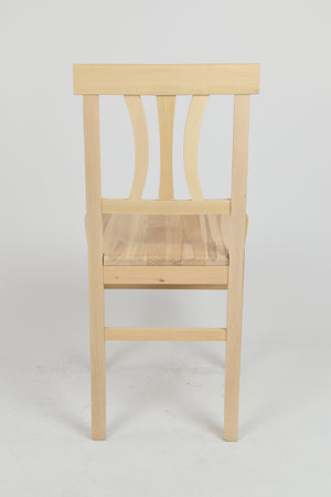 Set 2 sedie Artemisia Tommychairs, struttura in legno di faggio levigato, non trattato, 100% naturale e seduta in legno