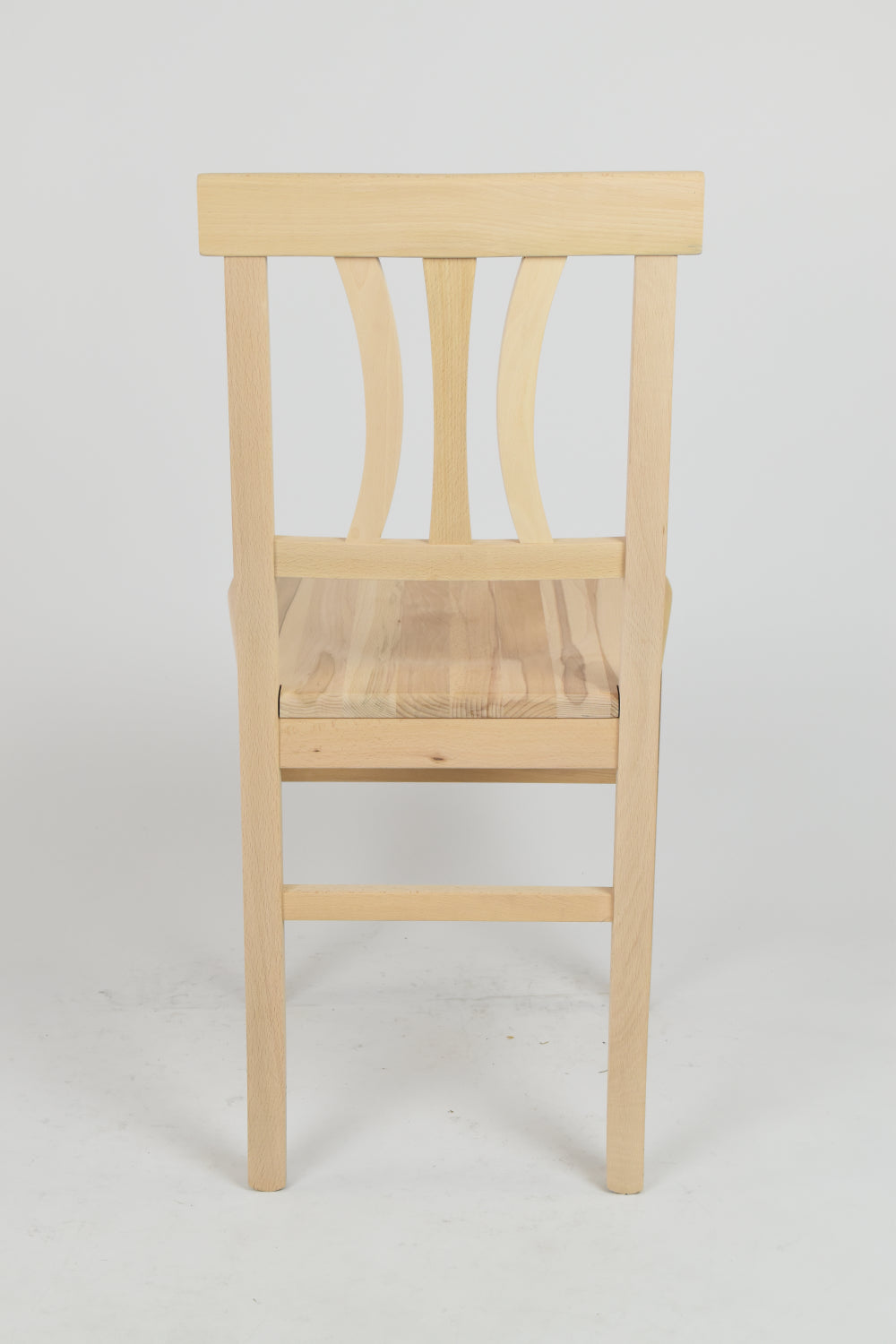 Set 4 sedie Artemisia Tommychairs, struttura in legno di faggio levigato, non trattato, 100% naturale e seduta in legno