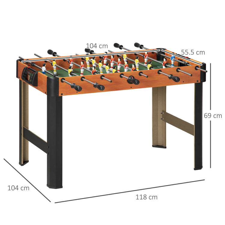 Biliardino Calcio Balilla per Bambini 118x104x69 cm con Manopole Antiscivolo