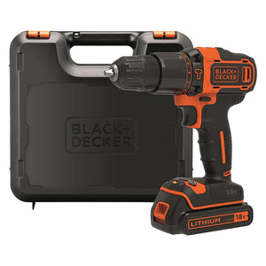 TRAPANO AVVITATORE A BATTERIA CON PERCUSSIONE 'BDC 18V - 1,5 ah Litio BLACK DECKER