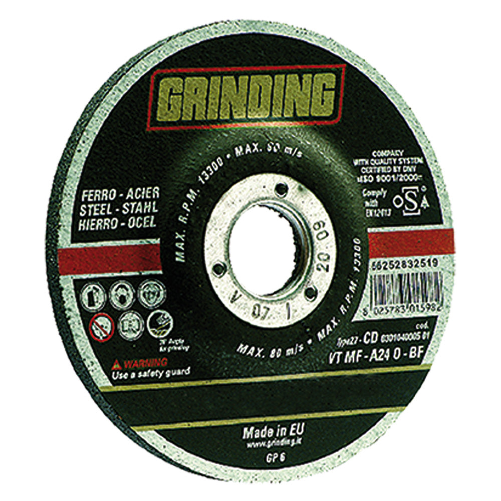 MOLA ABRASIVA DA SBAVO Ã¸ 125 x 6,4 GRINDING 25 PZ