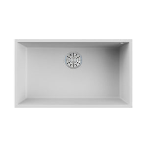 Lavello EVHOC in composito serie UNICUM 79X50 cm incasso SOTTOTOP vasca unica KUARZITE BIANCO