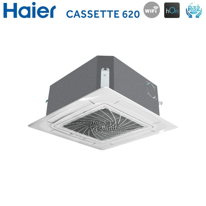 Unità Interna Cassetta a 4 Vie Haier serie CASSETTE 620 12000 Btu AB35S2SC2FA-1 R-32 Wi-Fi Integrato con Griglia Inclusa