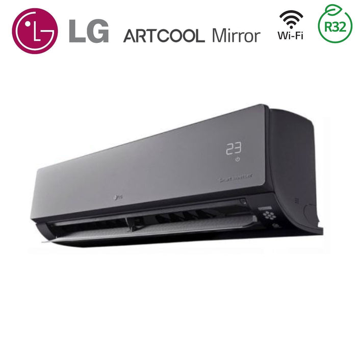 Unità Interna a Parete LG ARTCOOL MIRROR 9000 Btu AC09BK.NSJ R-32 Wi-Fi Integrato UV Nano Voice Control