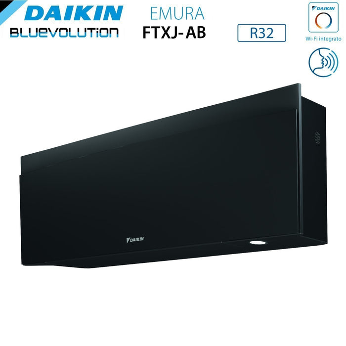 Unità Interna a Parete Daikin Bluevolution serie EMURA BLACK III 12000 Btu FTXJ35AB R-32 Wi-Fi Integrato Colore Nero