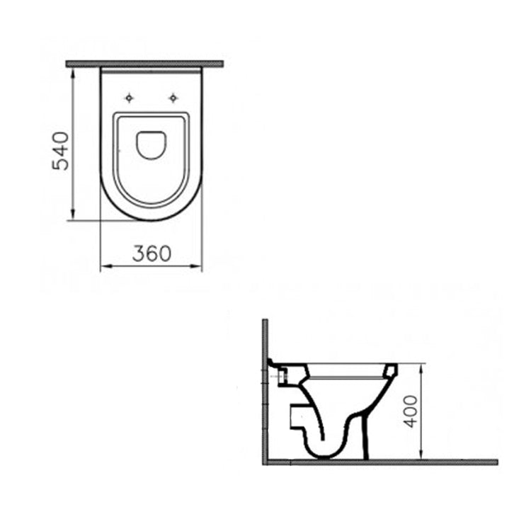 Vaso wc a pavimento bianco vitra s50 *** confezione 1