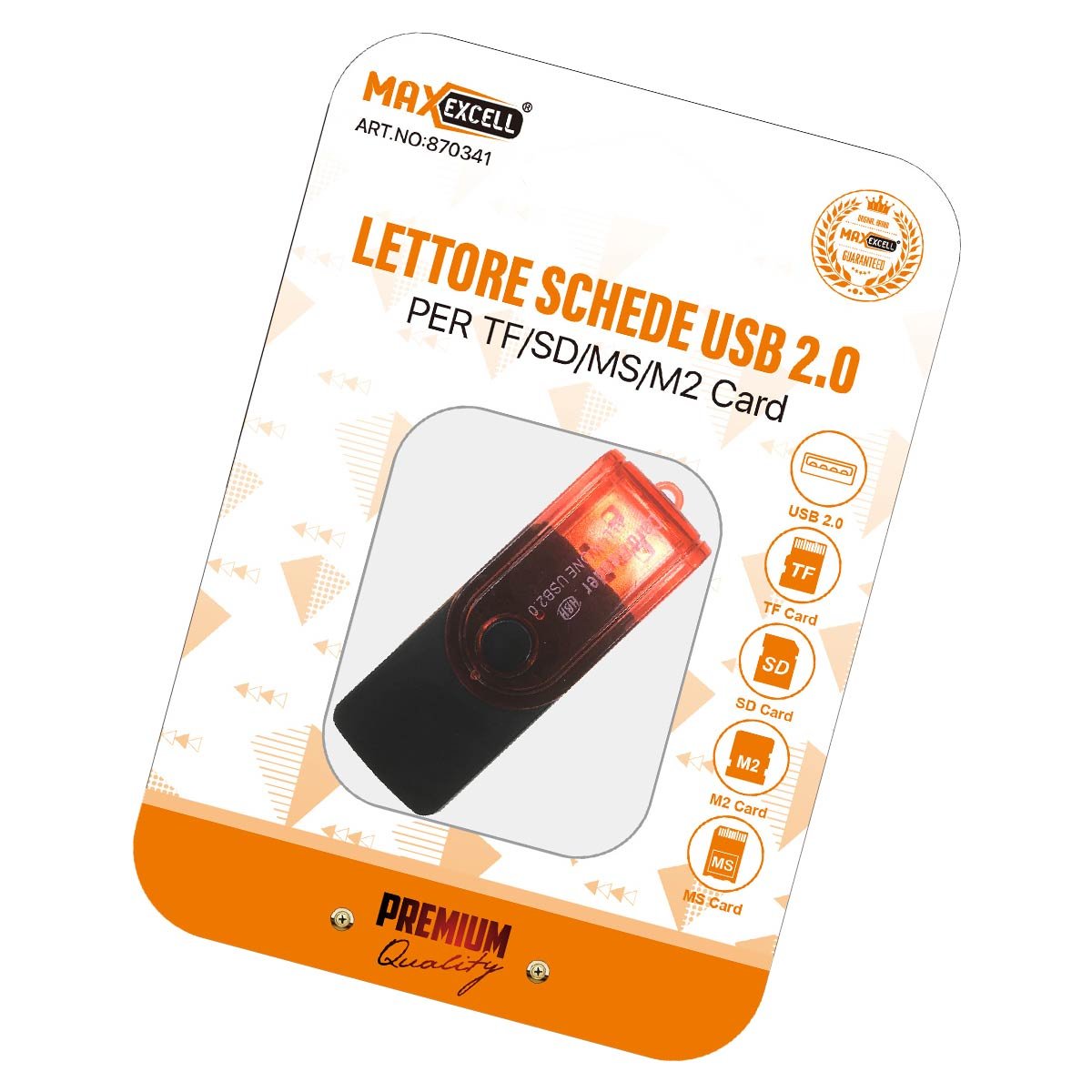 USB 2.0 Lettore al alta Velocit&agrave; per Schede TF Micro SD MS M2 Lettore Memoria Smartphone Macchina Fotografico