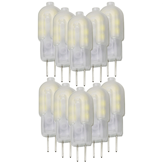 Lampadina led spillo g4 2watt resa18watt risparmio energetico 2700k pezzi 10