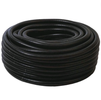 Tubo corrugato cavi elettrici pieghevole pvc autoestinguente diametro 16mm, colore nero