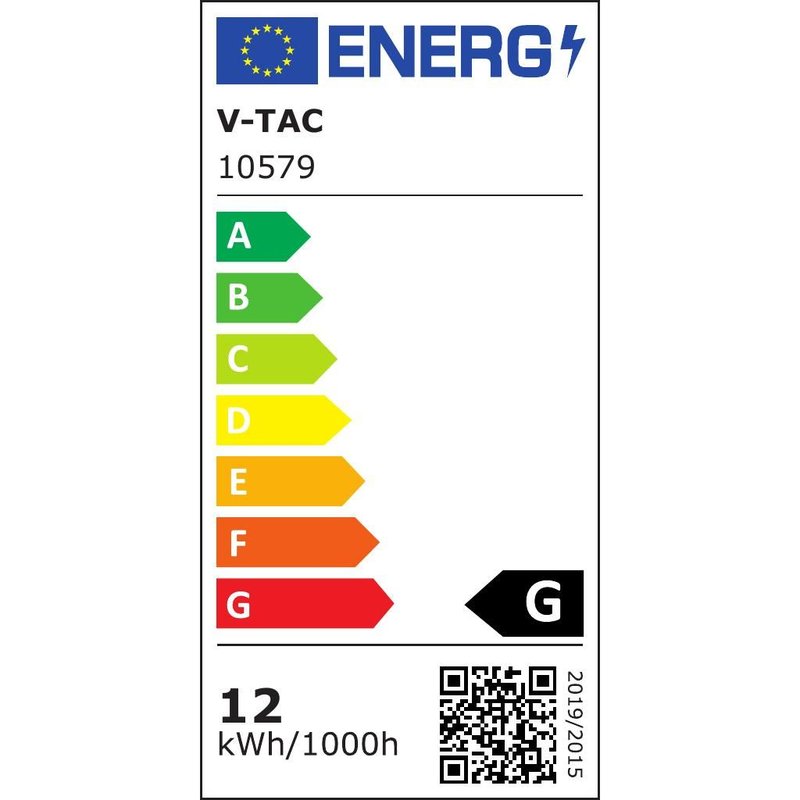 V-TAC Faretto LED COB da Incasso Rotondo 12W 120*43mm Colore Bianco 3in1 SKU-10579