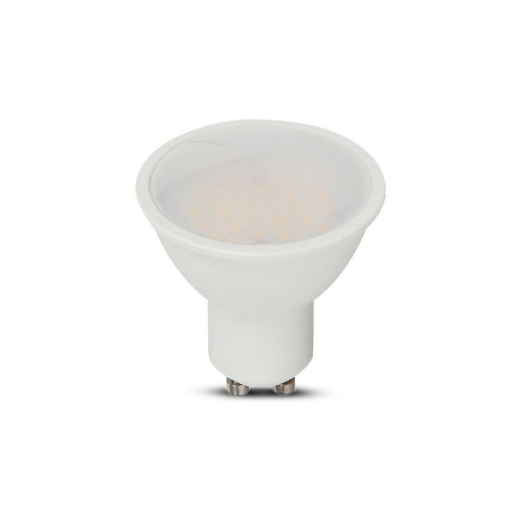 V-TAC Faretto Lampadina LED Chip Samsung GU10 10W 110° Copertura Satinata 4000K SKU 21879