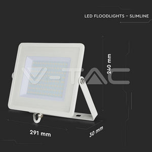 V-TAC PRO VT-100-W Faro LED SMD Chip Samsung 100W Colore Bianco 4000K IP65  SKU 416