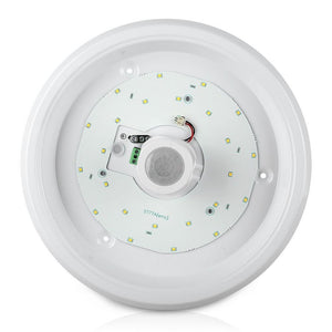 V-TAC PRO VT-13 Plafoniera LED Chip Samsung Rotonda 12W con Sensore PIR Colore Bianco 6400K - SKU 809